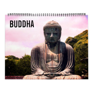 buddha statues 2025 large calendar