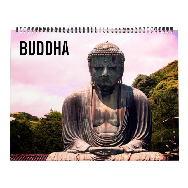 buddha statues 2026 large calendar (Cover)