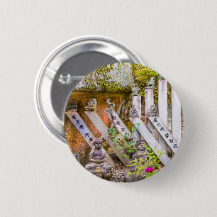 Buddha statues at Senko-ji temple 2 Inch Round Button
