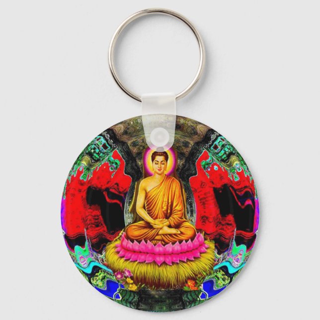 Buddha Swirl - Keychain (Front)