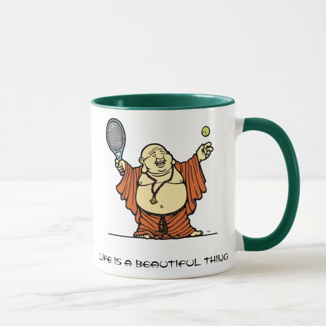 Buddha Tennis Mug (Right)