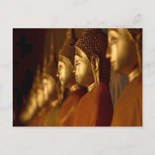 Buddha Thailand Wat / Temple Tranquillity Serenity Postcard