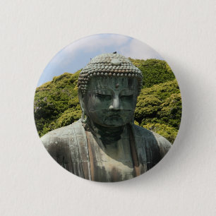 buddha thoughts 2 inch round button