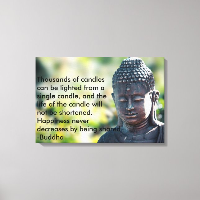 Buddha "Thousands of candles" Canvas Print (Front)