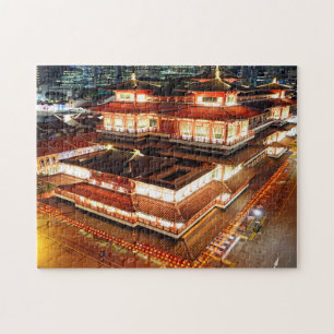 Buddha Tooth Relic Singapore. Jigsaw Puzzle