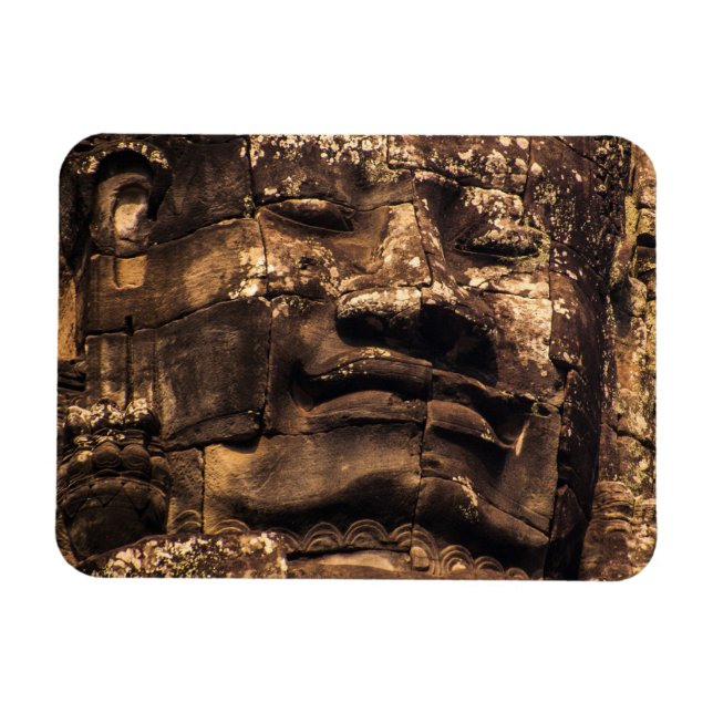 Buddha Totem Angkor Wat Magnet – Rounded Rectangle (Horizontal)