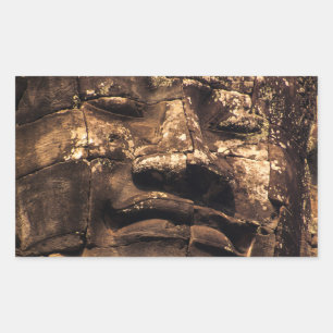 Buddha Totem at Angkor Wat - Sticker Rectangle