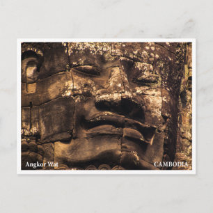 Buddha Totem at Angkor Wat - Travel Postcard