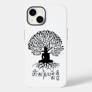 Buddha Tree of Life Om Mani Padme Hum Mantra Case-Mate iPhone 14 Case