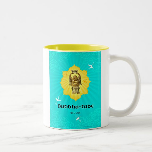 Buddha-tude Two-Tone Coffee Mug (Right)