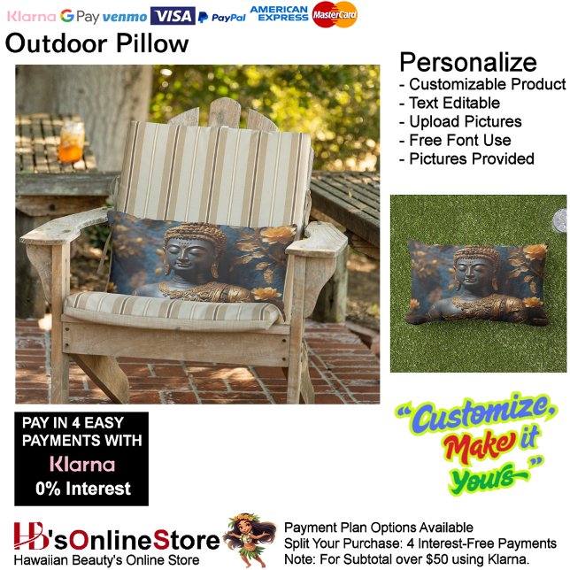 Buddha Ultra Cozy Outdoor Throw Pillow  (Buddha Ultra Cozy Outdoor Throw Pillow.)