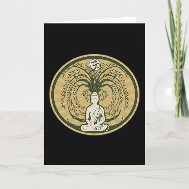 Buddha Under the Bodhi Tree Card (Front)