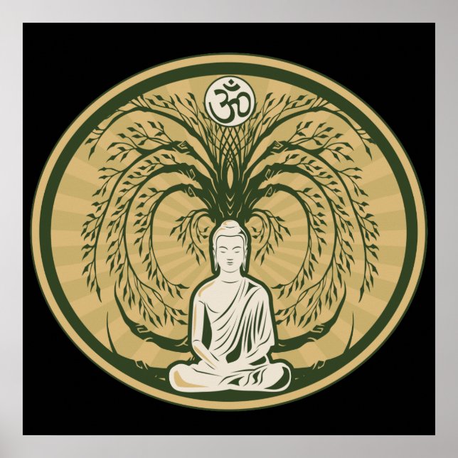 Buddha Under the Bodhi Tree Poster (Front)