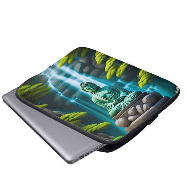 Buddha Waterfall Laptop Sleeve (Front Bottom)