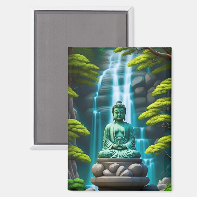 Buddha Waterfall Magnet (Front/Back)