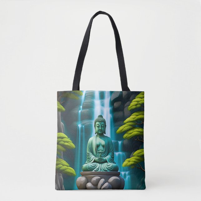 Buddha Waterfall Tote Bag (Front)