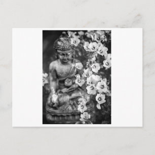 BUDDHA WITH FLOWERS POSTCARD