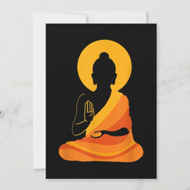 Buddha YingYang Zen Yoga, Relax, Enjoy Life Invitation (Front)