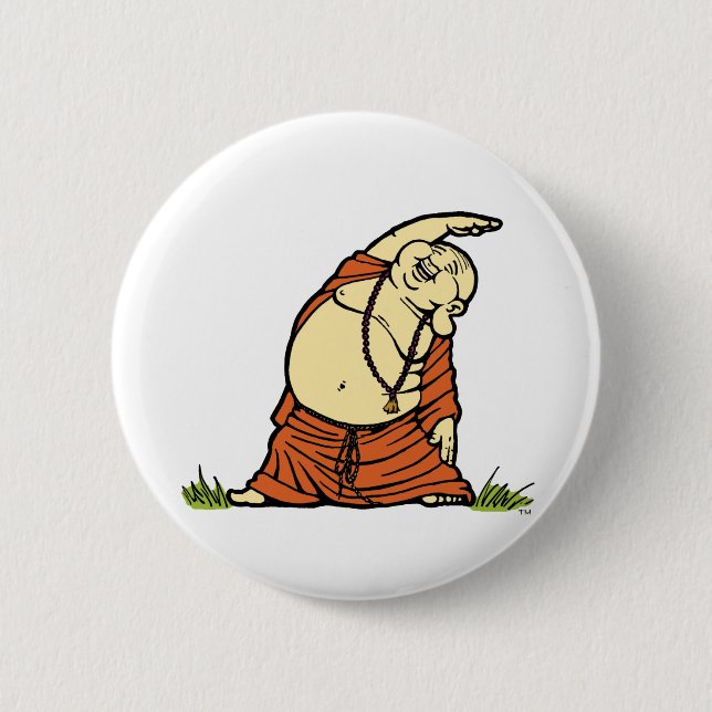 Buddha Yoga Stretch Button (Front)