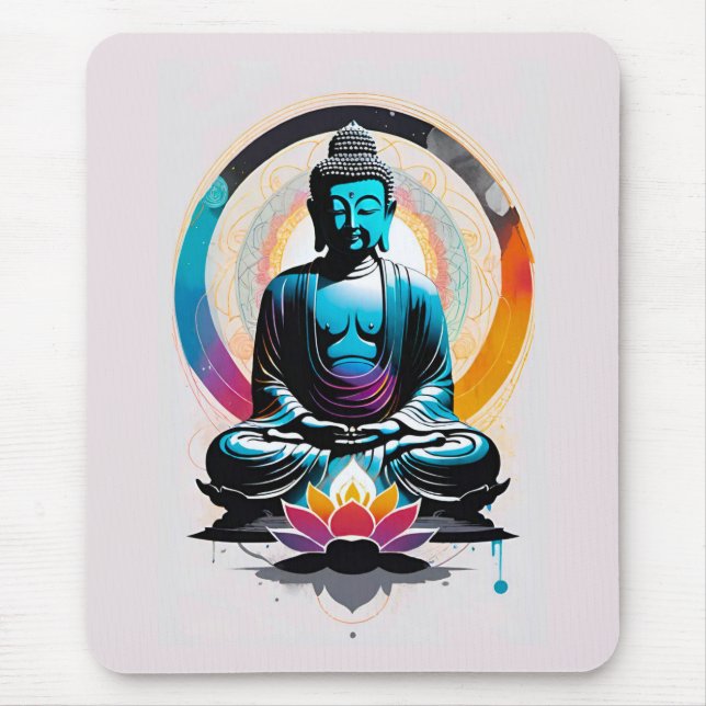 Buddha Zen Art  Mouse Pad (Front)