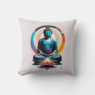 Buddha Zen Art Throw Pillow