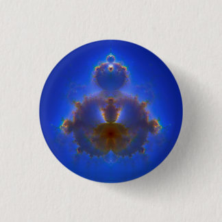 Buddhabrot Sky 1 Inch Round Button