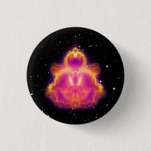Buddhabrot Space 1 Inch Round Button