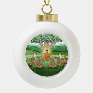 Buddha's First Sermon Teaching Christmas Ornament