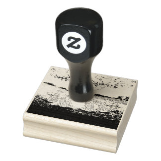 Buddha's First Sermon Teaching Rubber Stamp