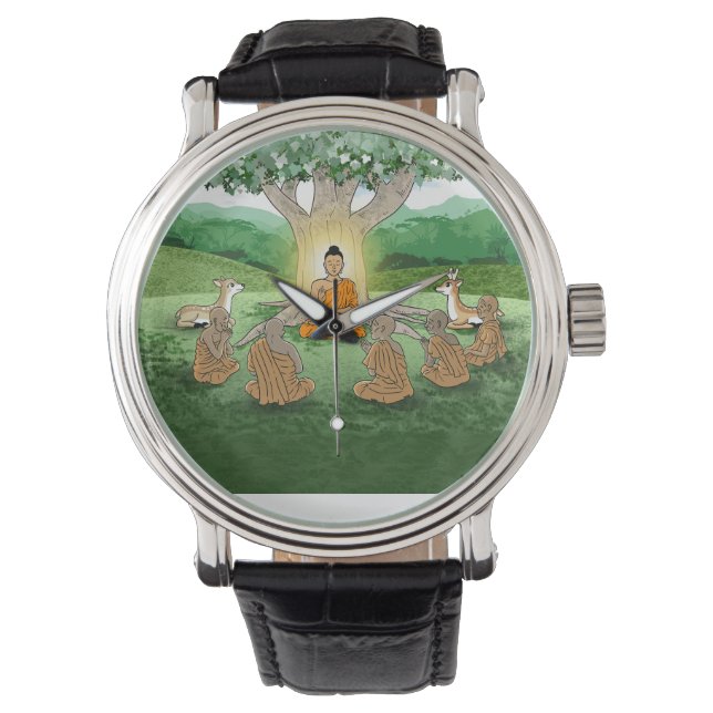 Buddha's First Sermon Teaching watch (Front)
