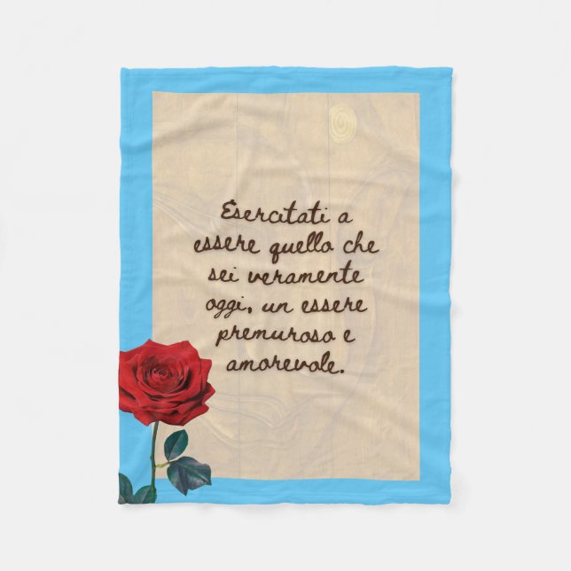 BuddhaToday #3 Buddha Accogliente  Fleece Blanket (Front)