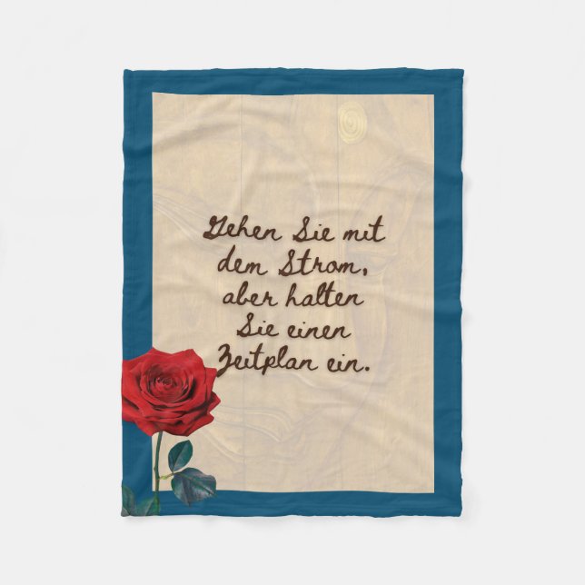 BuddhaToday #4 Gemütlicher Buddha  Fleece Blanket (Front)