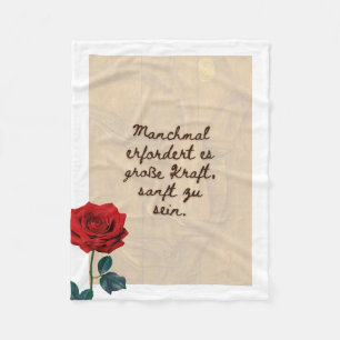 BuddhaToday #6 Gemütlicher Buddha  Fleece Blanket