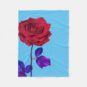 BuddhaToday #99 Cozy Buddha Baby Blue Miami Rose Fleece Blanket