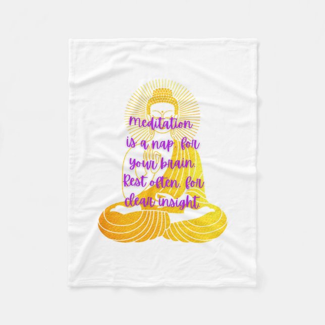 BuddhaToday Cozy Quotes Blanket #1  (Front)