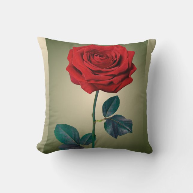 BuddhaToday V1 #2 Peace Pillow - Rose & Quote  (Front)
