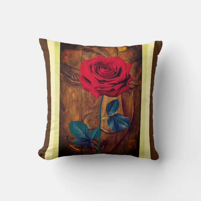 BuddhaToday V1 #31 Peace Pillow 🌹🟤 + Quote  (Front)