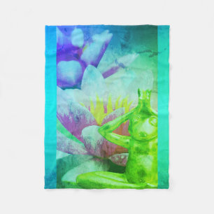 BuddhaTodayV3.blu #23 Cozy Buddha Fleece Blanket