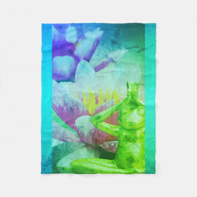 BuddhaTodayV3.blu #23 Cozy Buddha Fleece Blanket (Front)