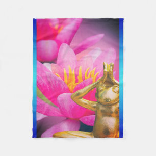 BuddhaTodayV3.blu #2 Cozy Buddha Fleece Blanket