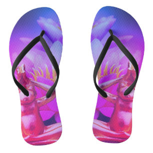 BuddhaTodayV3.blu #4 'Walk in Peace'  Flip Flops