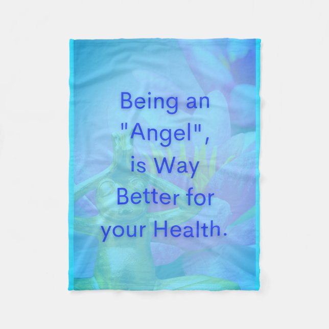 BuddhaTodayV3.blu #9 Cozy Buddha Fleece Blanket (Front)