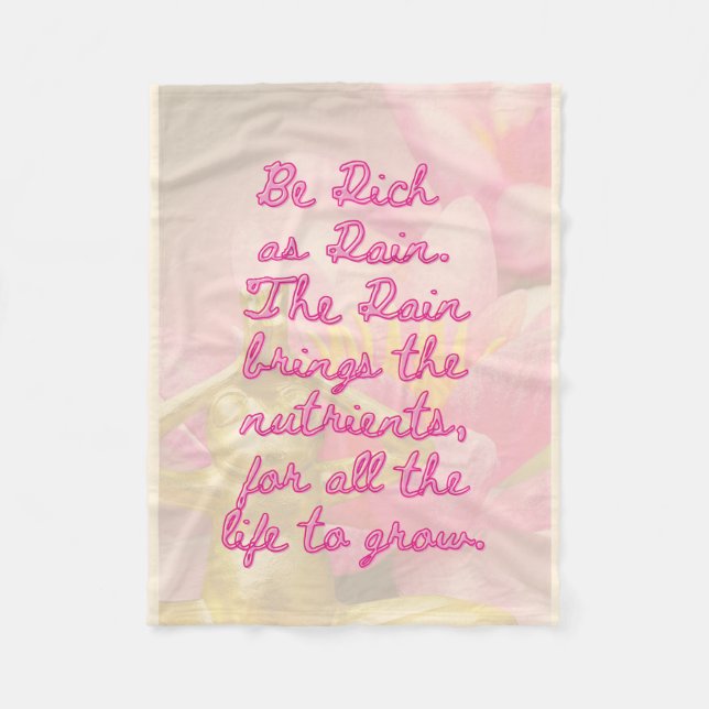 BuddhaTodayV3.pnk #7 Cozy Buddha Fleece Blanket (Front)