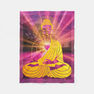 BuddhaTodayV4 #1 Cozy Buddha Fleece Blanket