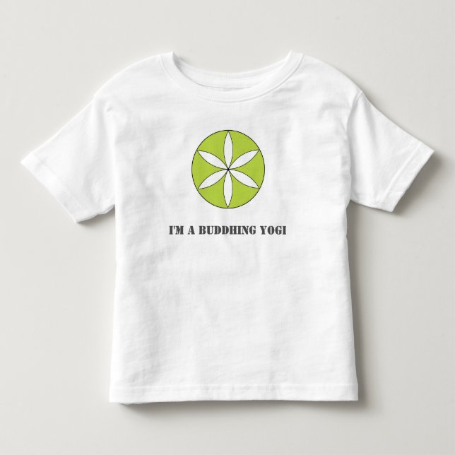 Buddhing Yogi Toddler Tee (Front)