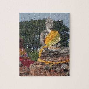buddhism, buddha, statue, religion, golden, asia, jigsaw puzzle