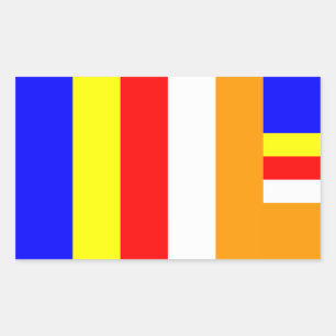 Buddhism - Buddhist Flag Sticker