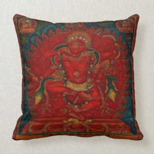 Buddhism Deity Kurukulla Throw Pillow