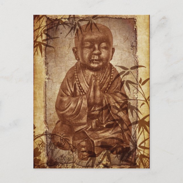 Buddhism Monk Postcard (Front)