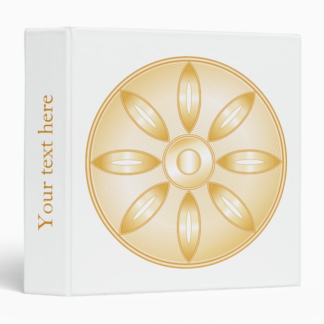 Buddhism Symbol Binder (Front/Spine)
